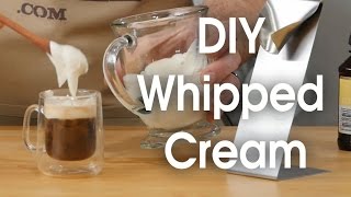 DIY whipped cream in 60 seconds [upl. by Daisi]