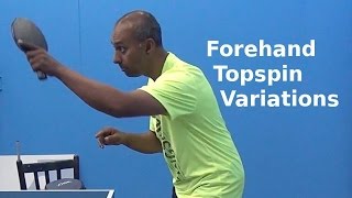 Forehand Topspin Variations  Table Tennis  PingSkills [upl. by Ayahsey]