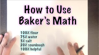 How to use Bakers Math Bakers Percentages [upl. by Lacey]