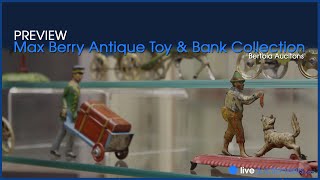 Rare Antique Toys and Banks up for auction at Bertoia [upl. by Sivram495]