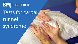 Tests for carpal tunnel syndrome  BMJ Learning [upl. by Gladdie]