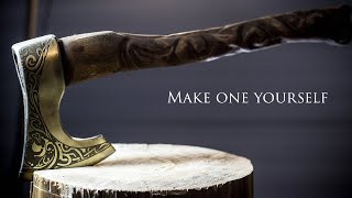 Making Viking Axe from the Cheapest Bought Axe [upl. by Maryjo]