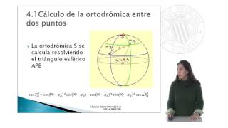 Cálculo de Distancias sobre la Esfera Terrestre   UPV [upl. by Babcock281]