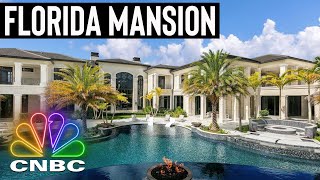 TOUR THIS INSANELY HUGE 19M FLORIDA ESTATE  Secret Lives Of The Super Rich [upl. by Wrigley]