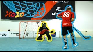 PAVEL BARBER VS HENRIQUE LUNGFIST  FLOORBALL SHOOTOUT CHALLENGE [upl. by Lathrop]