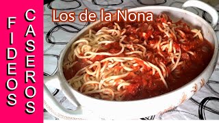 FIDEOS CASEROS 🍝  Como los hacía la Nona [upl. by Bennion]