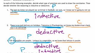 Inductive amp Deductive Reasoning Conjectures Counterexamples [upl. by Navar]