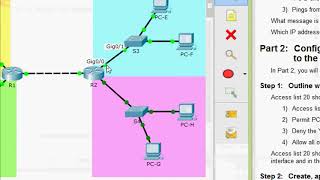 4135 Packet Tracer  Configure Standard IPv4 ACLs [upl. by Adalie]