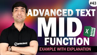 Excel MID Function  How to use MID Function in Excel  Example with Explanation [upl. by Lune973]