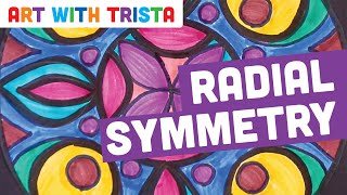 Radial Symmetry Art Tutorial  Art With Trista [upl. by Puff]