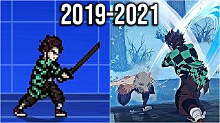 Demon Slayer Games Evolution 20192021 [upl. by Johnette]