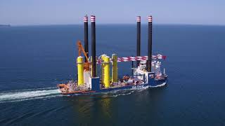 Top duo Aeolus and Svanen successfully completed Walney Extension offshore wind farm [upl. by Hsotnas]