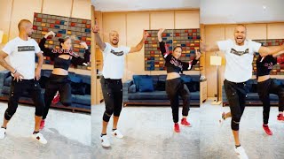 Shikhar Dhawan Dance With Dhanashree Verma  Yuzvendra Chahal Wife Dance Video [upl. by Aitnohs]