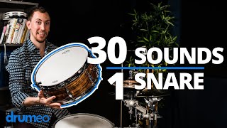 30 Snare Drum Sounds  No Tuning [upl. by Anoiuq]