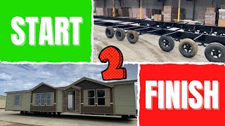 HERES HOW MOBILE HOMES ARE BUILT Start to finish manufacturing plant tour Winston Homebuilders [upl. by Karlyn]