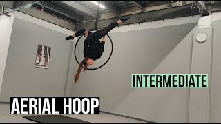 Aerial Hoop Routine Tutorial Intermediate  AIR HOOP [upl. by Baudin]