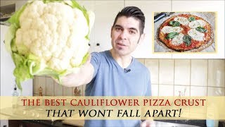 Easy Cauliflower Pizza Crust Recipe that won´t Fall Apart [upl. by Rowland]