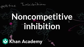 Noncompetitive inhibition  Energy and enzymes  Biology  Khan Academy [upl. by Kcirded]