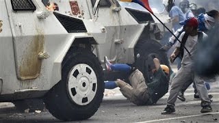 Venezuela National Guard Run Over Protesters [upl. by Godfry]