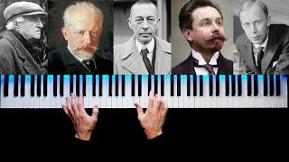 TOP 5 MOST FAMOUS RUSSIAN PIANO PIECES [upl. by Dyob]