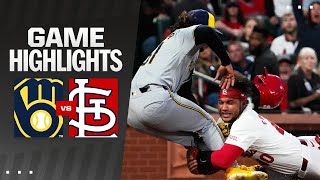 Brewers vs Cardinals Game Highlights 41924  MLB Highlights [upl. by Potash707]