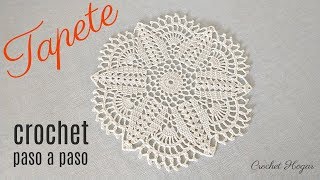 CÓMO TEJER TAPETE A CROCHET PASO A PASO  CROCHET HOGAR [upl. by Fulvi378]