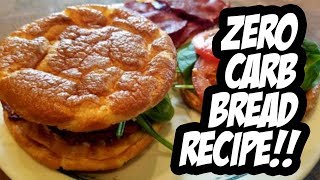 Zero Carb Bread Recipe CLOUD BREAD [upl. by Kilbride565]