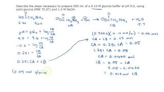 Glycine Buffer Calculation [upl. by Intruoc986]