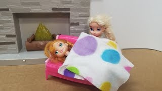 Annias Sick Day Elsia and Annia Toddler Videos [upl. by Gnut]