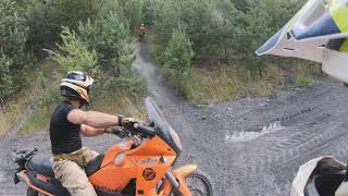 KTM 990 Adventure enduro riding [upl. by Roselle]