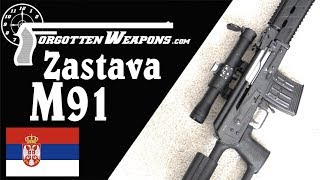 Zastava M91 Serbia Modernizes its DMR to 762x54R [upl. by Orhtej964]