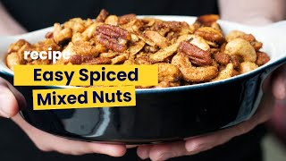 Easy Holiday Appetizer Spiced Nuts [upl. by Alyose]