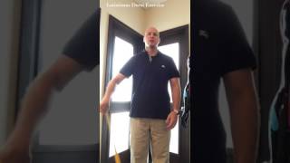 Latissimus Dorsi Theraband Exercise Dr Jason Mazzarella [upl. by Patti721]