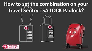 How to set the combination on your Travel Sentry TSA LOCK Padlock [upl. by Anim]