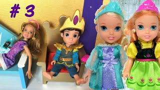 Elsia and Annia Toddlers Hans Wants to be King 3 Barbie Stacie Princess Lucy Toys and Dolls Stories [upl. by Ardnuhsed]