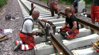 Railroad thermite welding [upl. by Jacynth784]