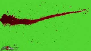 Green screen realistc blood splatter [upl. by Adan]