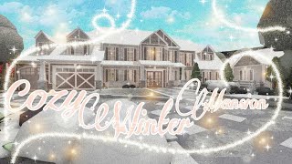 Roblox  Bloxburg Cozy Winter Mansion  No Large Plot  House Build [upl. by Andrej]