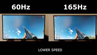 60Hz vs 165Hz  370FPS [upl. by Narhet]