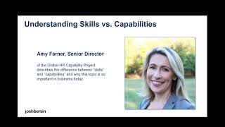 Understanding Skills vs Capabilities The Global HR Capability Project [upl. by Sissel688]