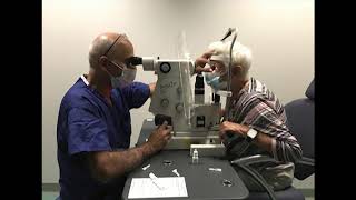 Selective laser trabeculoplasty SLT glaucoma treatment [upl. by Nyleek493]