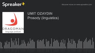 Prosody linguistics [upl. by Aztiram]