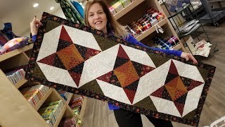 Shining Star Table Runner Full tutorial [upl. by Polash]