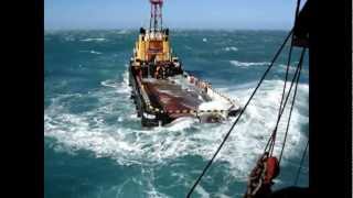 Dangerous job on deck SUPPLY TUGS OFFSHORE SERVICES [upl. by Wharton]