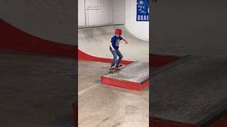 10 Year Olds First Skateboard Grind [upl. by Enrobso]