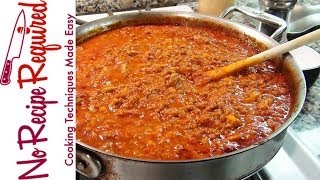 Bolognese Sauce  Spaghetti Sauce  NoRecipeRequiredcom [upl. by Akili]