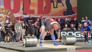 The Mountains WorldRecord Deadlift From the 2019 Arnold Strongman Classic [upl. by Fiertz612]