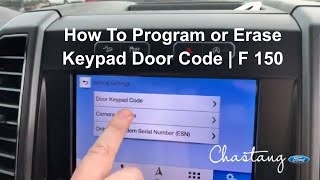 How To Program or Erase Keypad Door Code  F 150 [upl. by Abrahan]