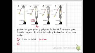 Poleas 1 Mecánica Estática [upl. by Ayital]