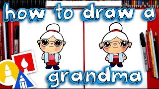 How To Draw A Cartoon Grandma [upl. by Suoinuj876]